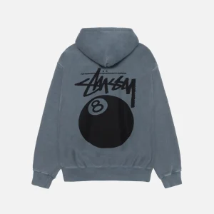 8 BALL ZIP HOODIE PIGMENT GEFÄRBT