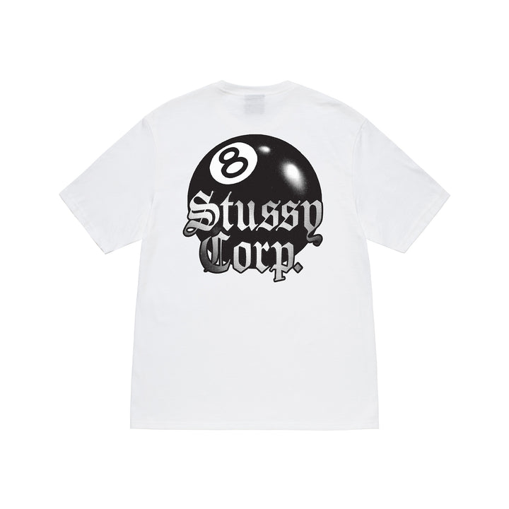 Stussy 8 Kugel Corp T-Shirt WeiB