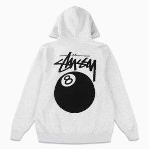 Stussy 8 Ball Hoodie Grau