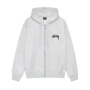 Stussy Weiß Zip Up Hoodie