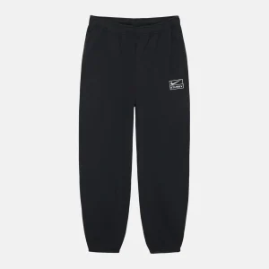 Stussy & Nike Stone-Washed Fleece Sweatpants – Schwarz