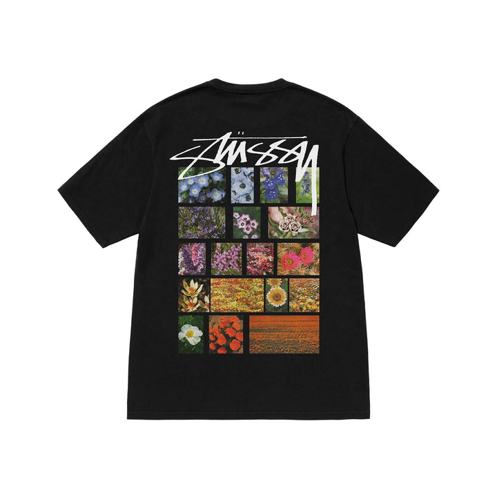 Stussy Blume Grid Schwarz T-Shirt