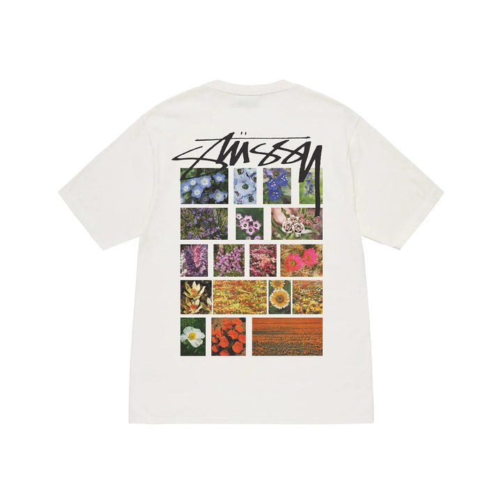 Stussy Blumes Grid Weiß T-Shirt