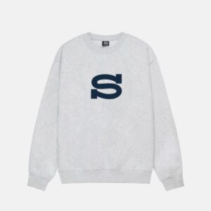 Stussy Buchstabenmann Pullover Grau