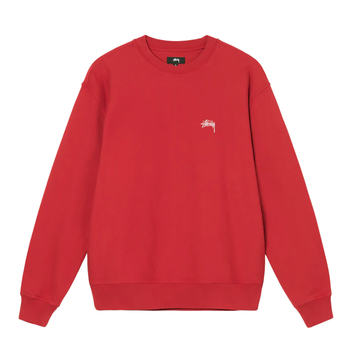 Stussy Overdyed Stock Logo Crew Rot