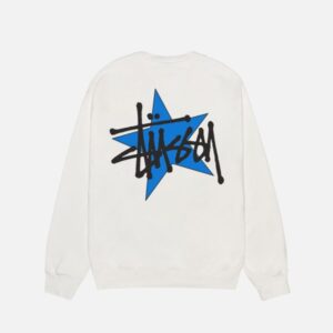 Stussy Star Weiß Pullover