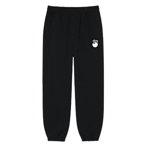 Stussy 8-Ball Logo Schwarze Sweatpants