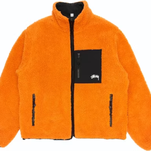 STUSSY 8 BALL SHERPA WENDEJACKE – ORANGE