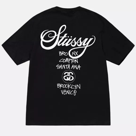 Stussy Welttournee T-Shirt Schwarz