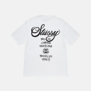 Stussy Welttournee Weiß T-Shirt