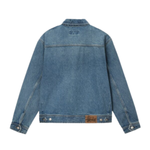 STUSSY ZIP ARBEITSJACKE DENIM-BLAU